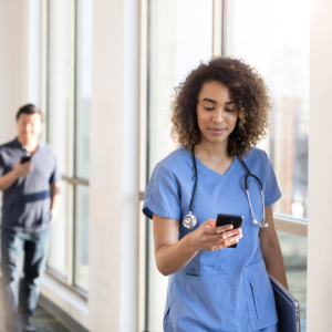 Nurse with Cell Phone