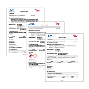 Safety data Sheets - Navigation